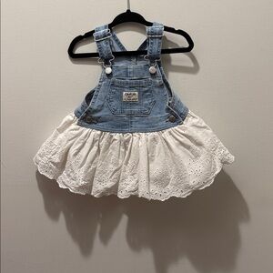 Oshkosh overall skirt in size 9 months